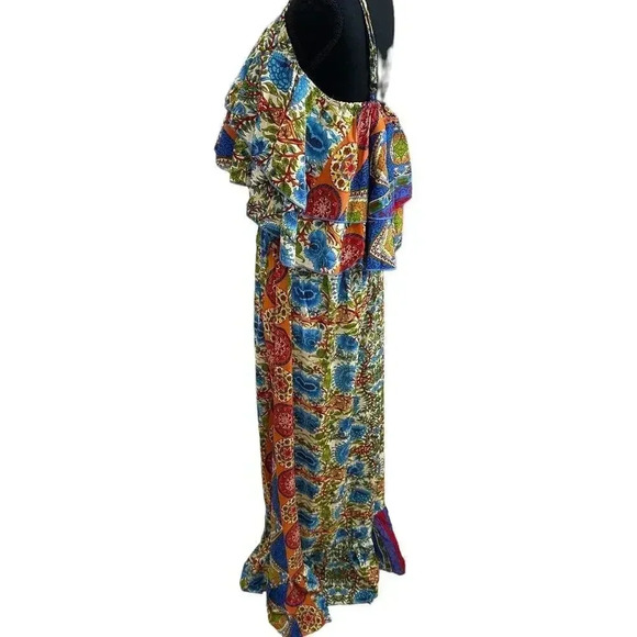 Chaudry Mixed Media Maxi Dress NWT - Picture 2 of 4